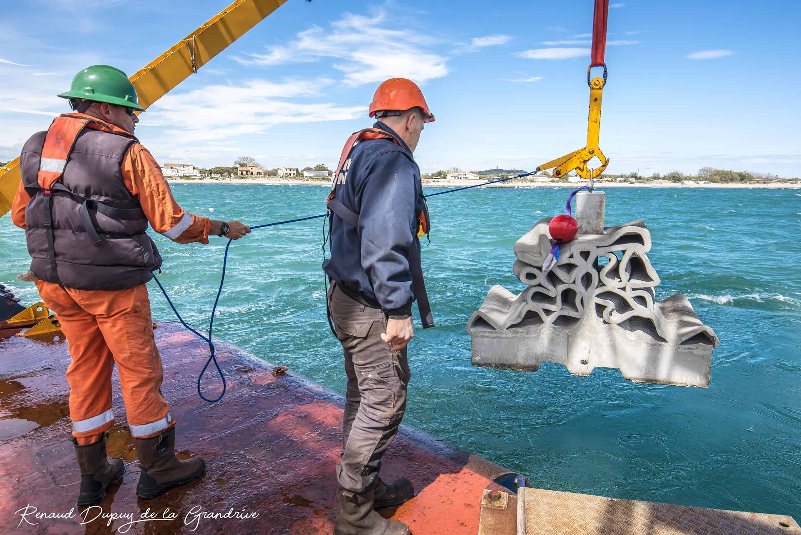 32 biomimetic reefs in Cap d'Agde