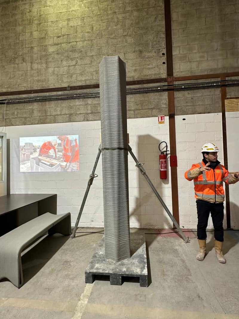 Column formwork for the Aubervilliers Olympic swimming pool