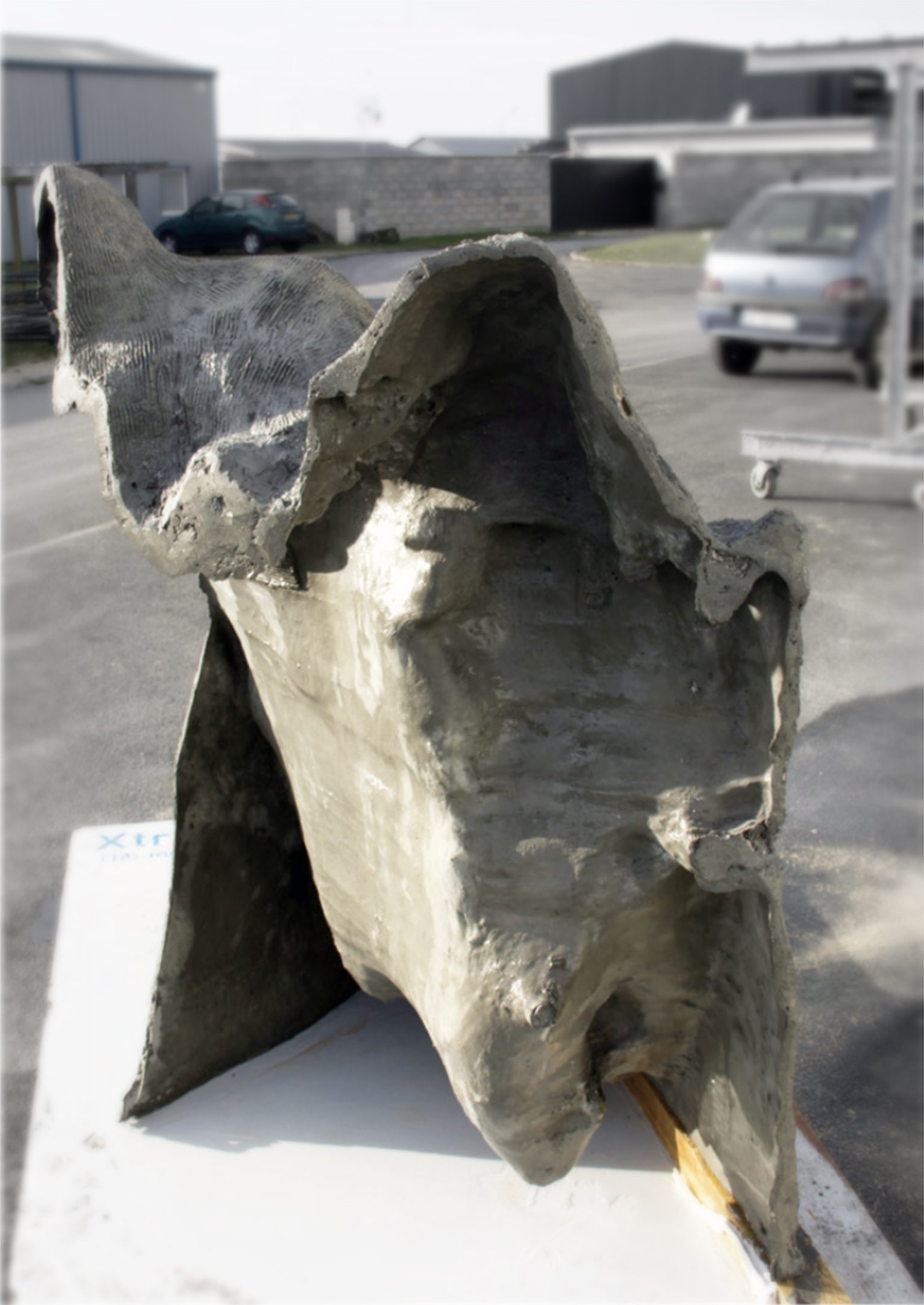 Clay moulds for concrete surfaces