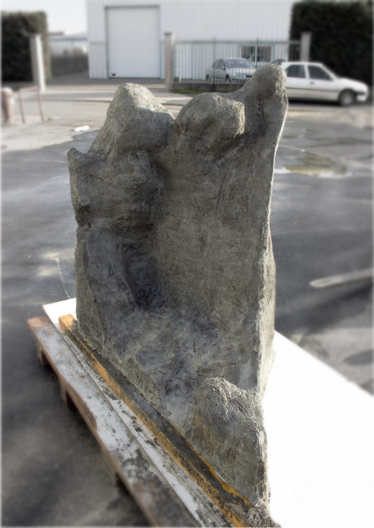 Clay moulds for concrete surfaces