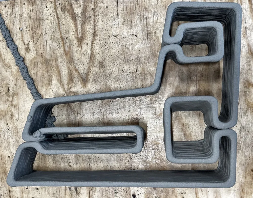 Concrete 3D Printed Stacked Wall